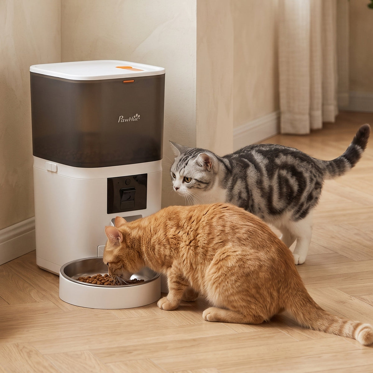 PawNora Smart Automatic Pet Feeder – 6L WiFi Feeder with 1080P Camera