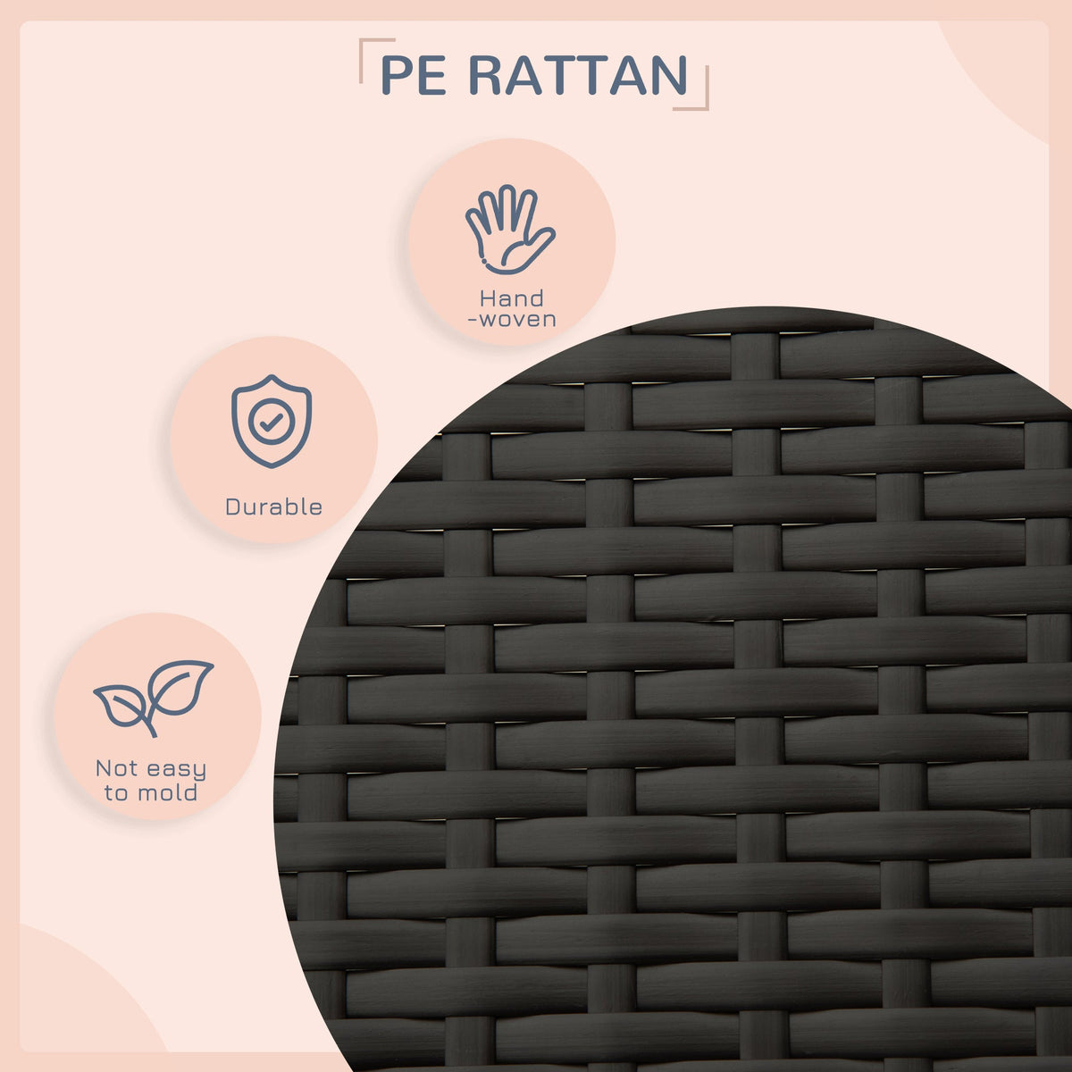PawNora Elevated Rattan Dog Bed with Roof – Weather-Resistant Outdoor Pet House