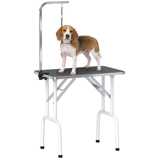 PawNora Foldable Pet Grooming Table – Adjustable Height with Non-Slip Surface
