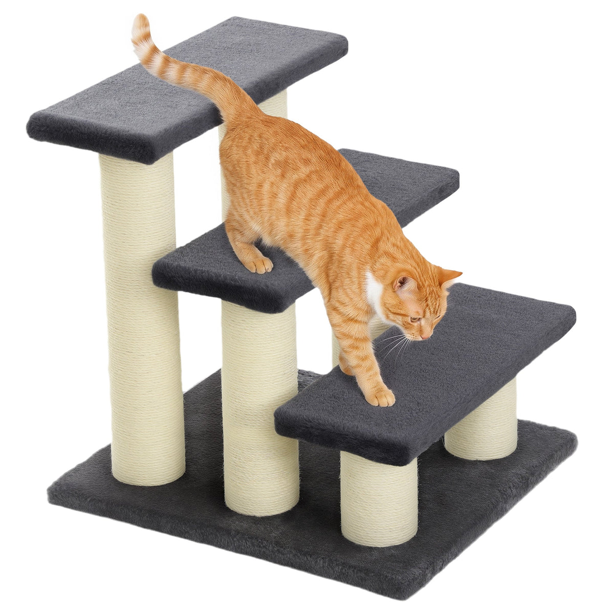 PawNora Cat Climbing Tower – Multi-Level Cat Tree with Sisal Scratching Posts