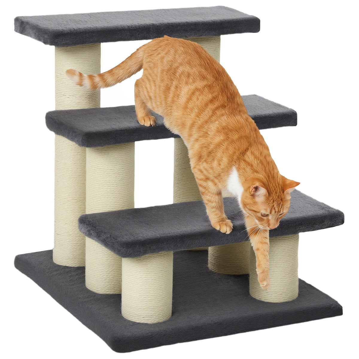 PawNora Cat Climbing Tower – Multi-Level Cat Tree with Sisal Scratching Posts