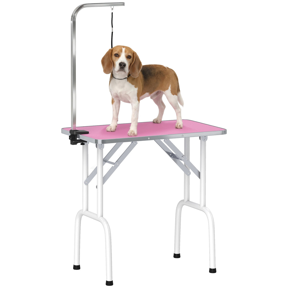 PawNora Foldable Pet Grooming Table – Adjustable Height with Non-Slip Surface