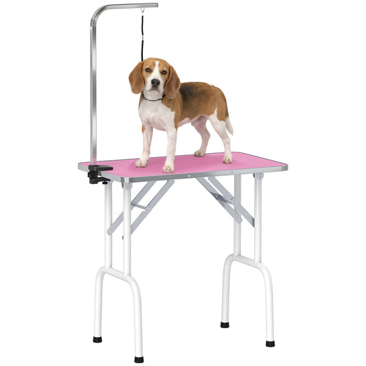 PawNora Foldable Pet Grooming Table – Adjustable Height with Non-Slip Surface