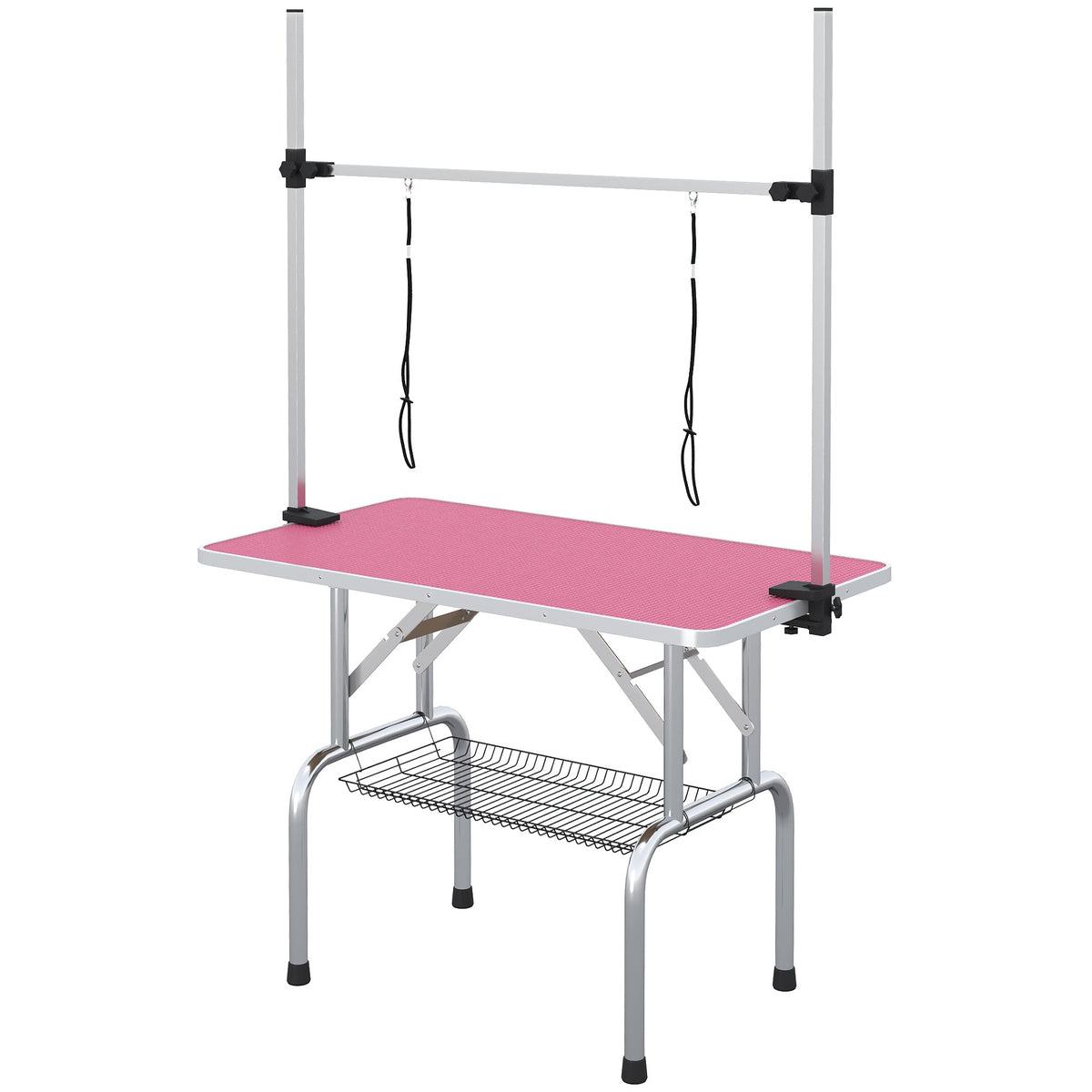 PawNora Adjustable Dog Grooming Table – Non-Slip Surface with Storage Tray
