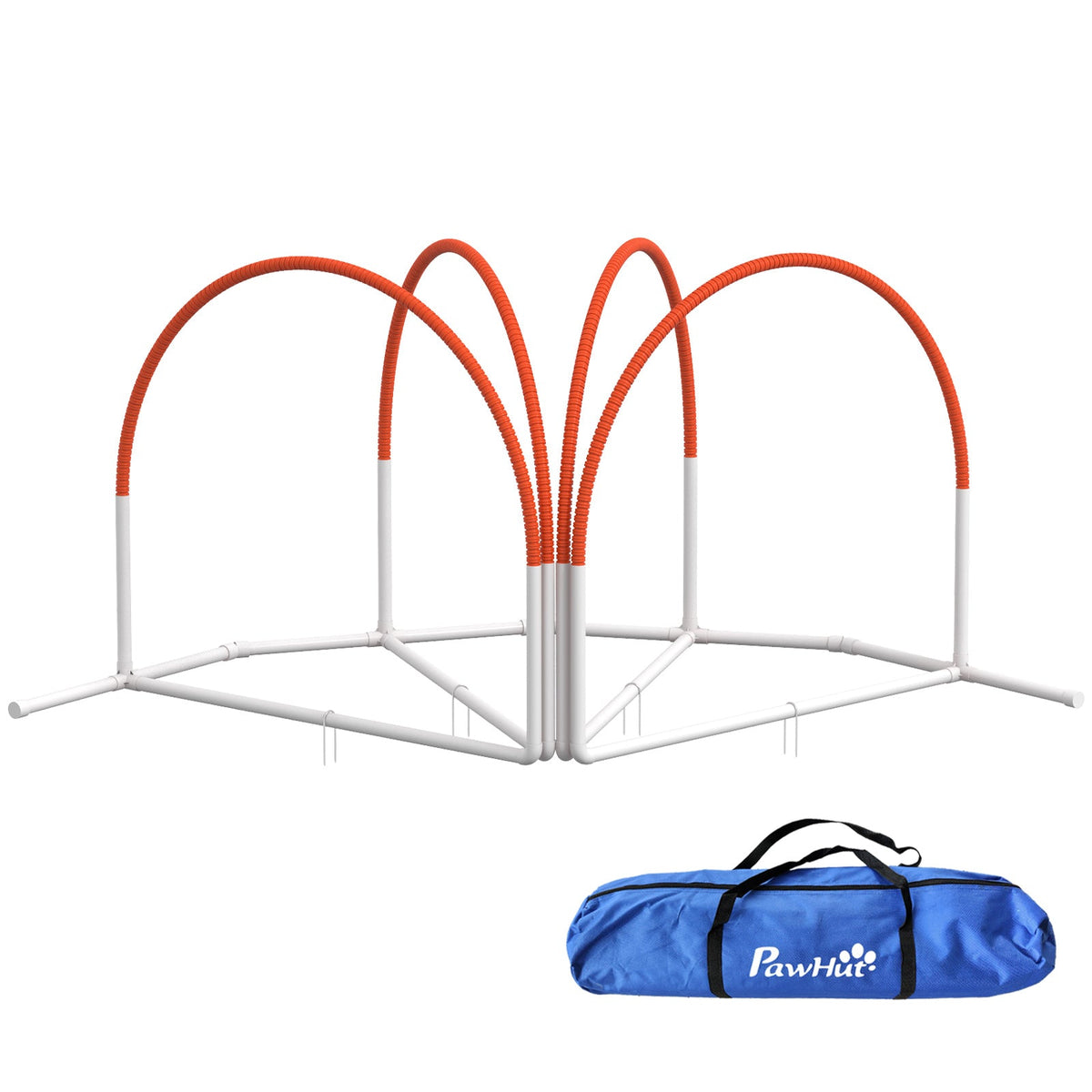 PawNora Dog Agility Training Set – 4-Piece Outdoor Exercise &amp; Training Equipment