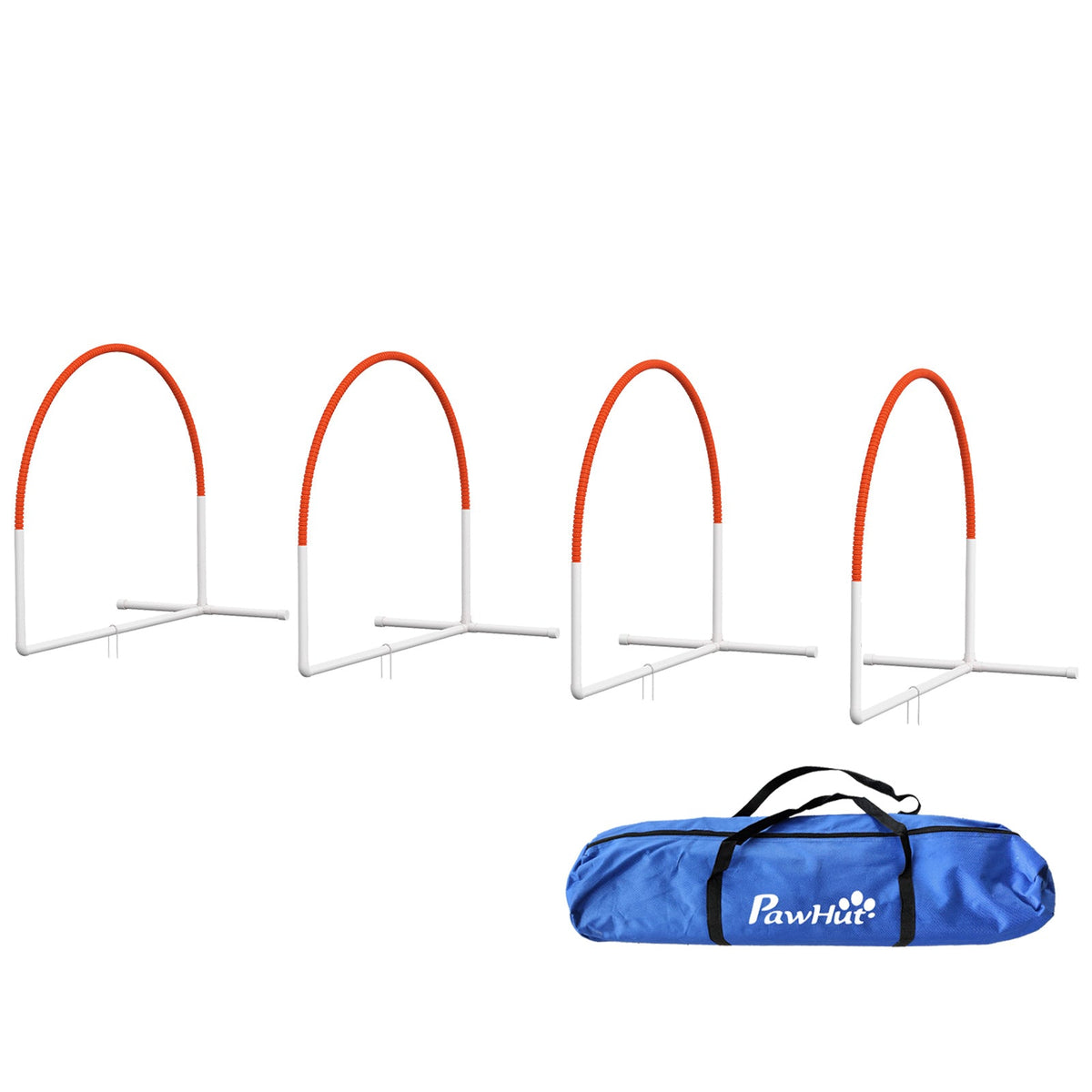 PawNora Dog Agility Training Set – 4-Piece Outdoor Exercise &amp; Training Equipment