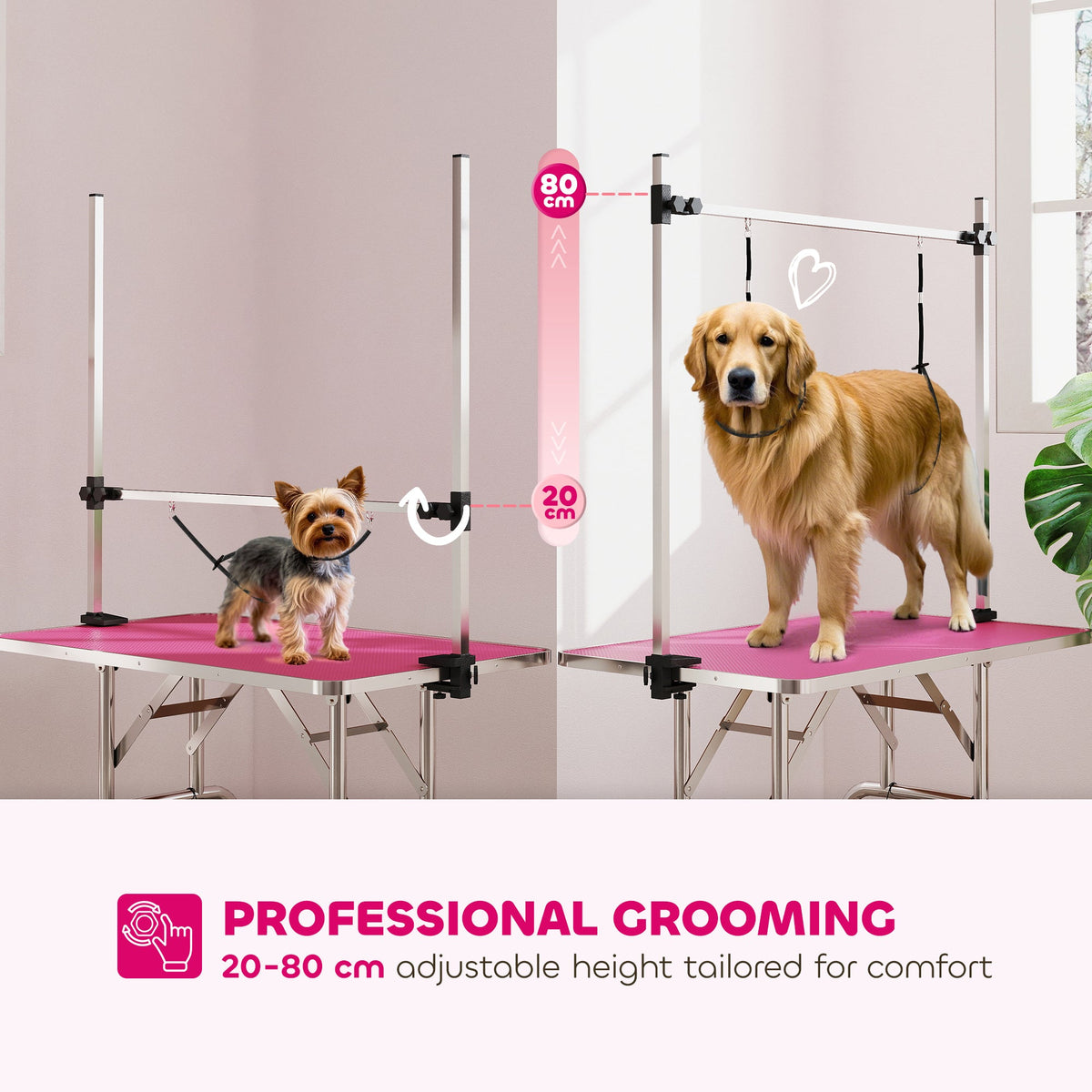 PawNora Adjustable Pet Grooming Table – Height-Adjustable Grooming Station