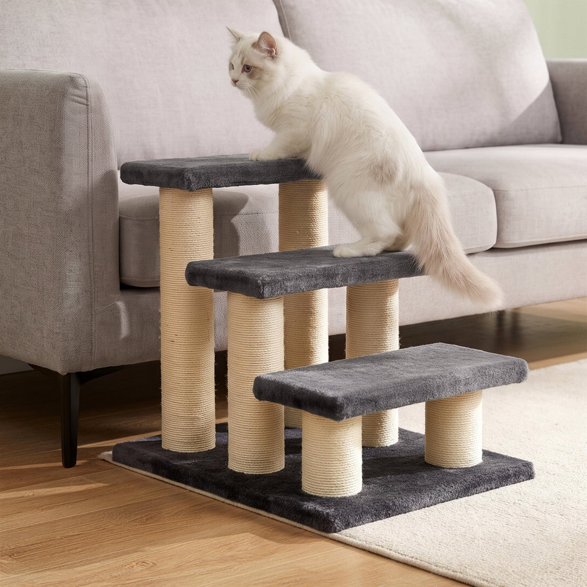 PawNora Cat Climbing Tower – Multi-Level Cat Tree with Sisal Scratching Posts