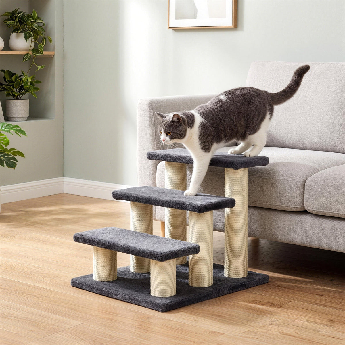 PawNora Cat Climbing Tower – Multi-Level Cat Tree with Sisal Scratching Posts