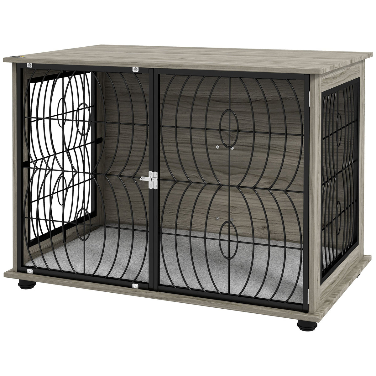 PawNora Large Dog Crate Furniture – Stylish Indoor Kennel with Cushion