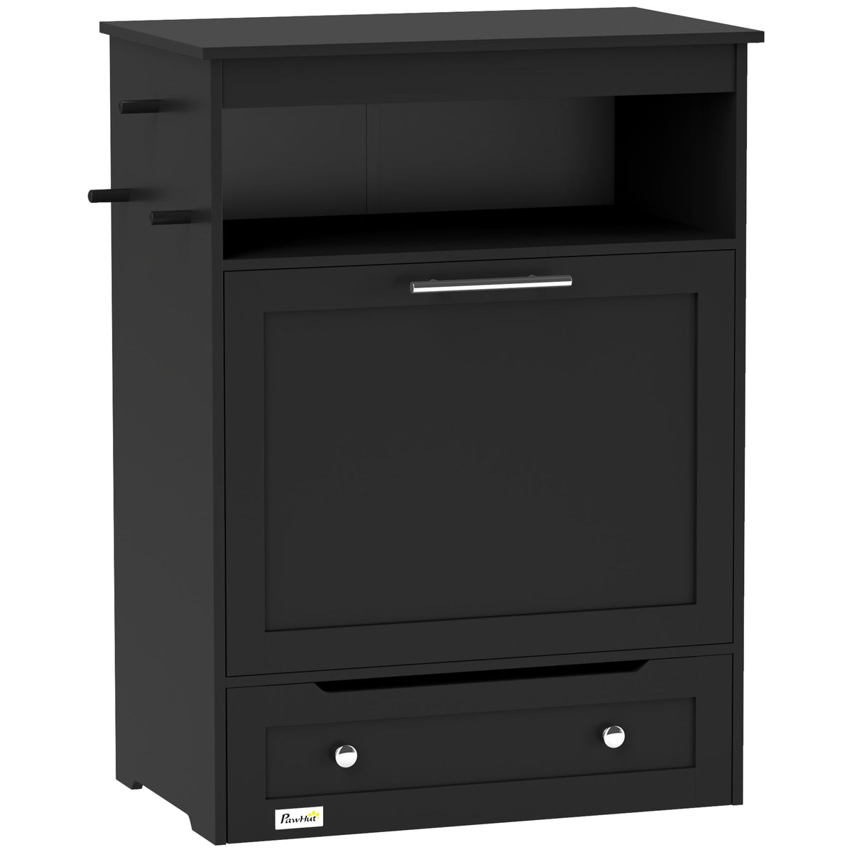 PawNora Pet Feeding Station – Pull-Out Bowl Drawer &amp; Storage Cabinet