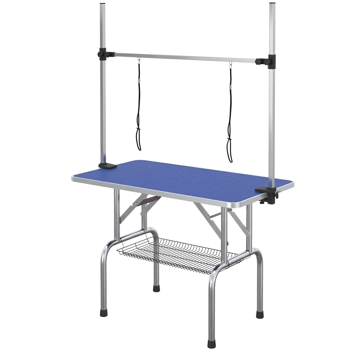 PawNora Professional Pet Grooming Table – Height Adjustable with Storage Shelf