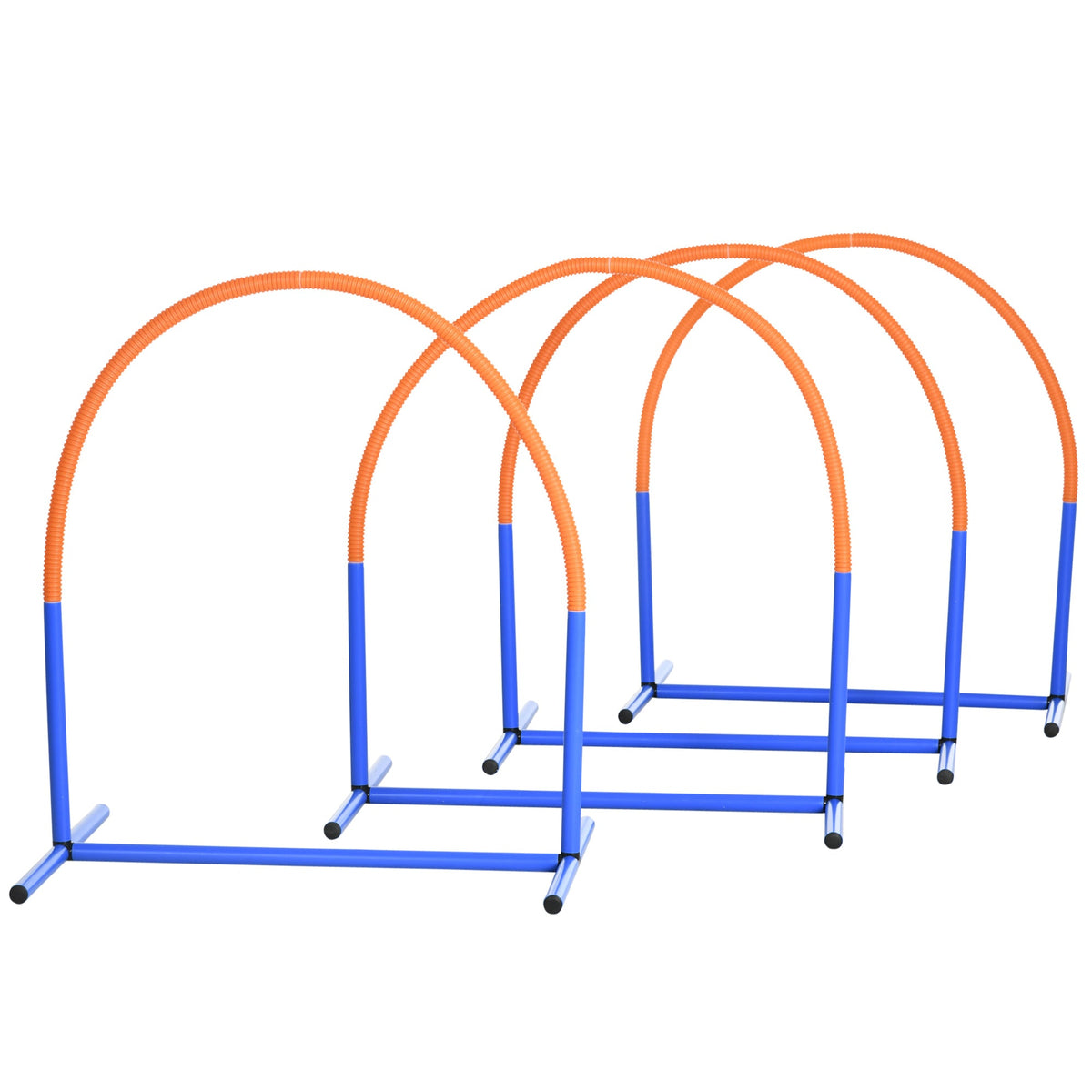 PawNora 4-Piece Dog Agility Bow Set – Low-Impact Obstacle Training Equipment