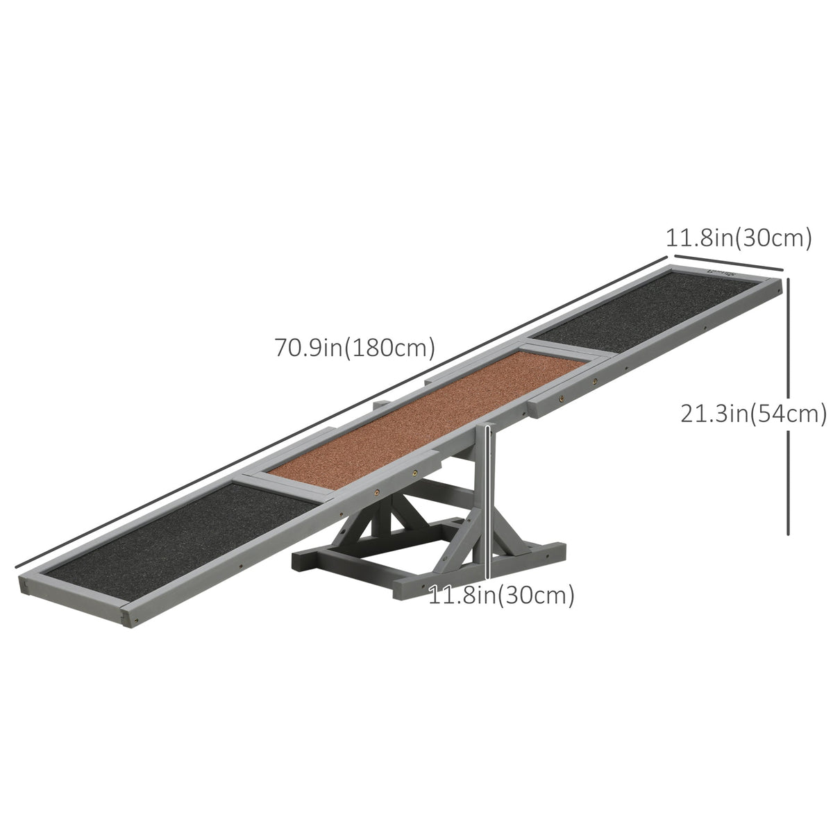 PawNora Dog Agility Seesaw – Wooden Training &amp; Exercise Equipment