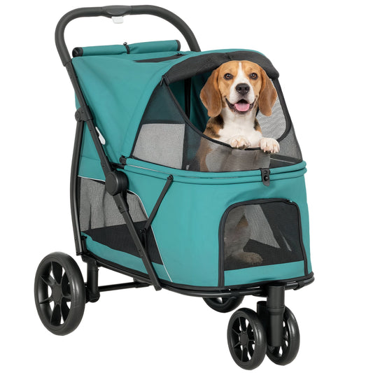 PawNora Foldable Dog Stroller – All-Terrain Pet Pram