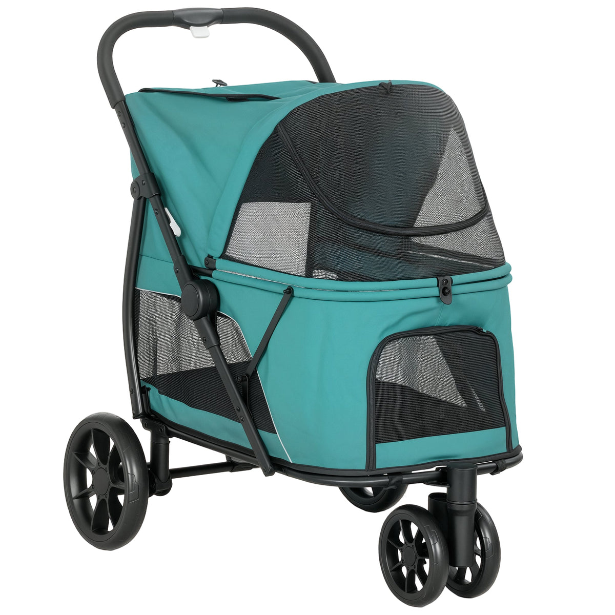 PawNora Foldable Dog Stroller – All-Terrain Pet Pram