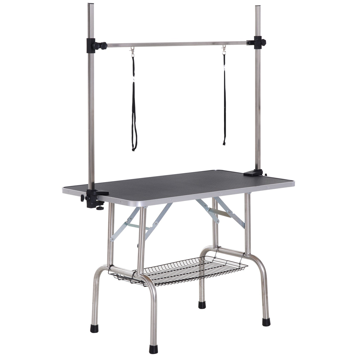 PawNora Professional Pet Grooming Table – Height Adjustable with Storage Shelf